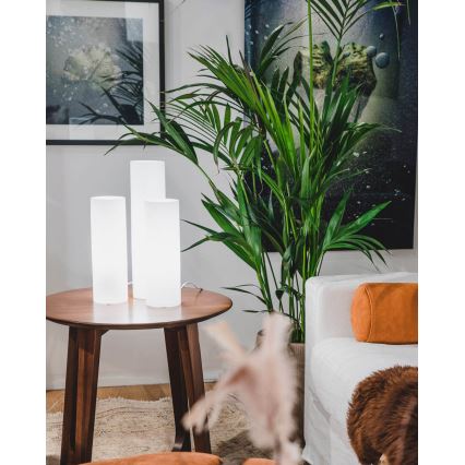 ByRydens - Stolová lampa FLAKE 1xE27/8W/230V biela