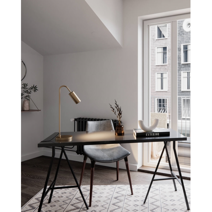 ByRydens - Stolová lampa CURVE 1xGU10/7W/230V zlatá