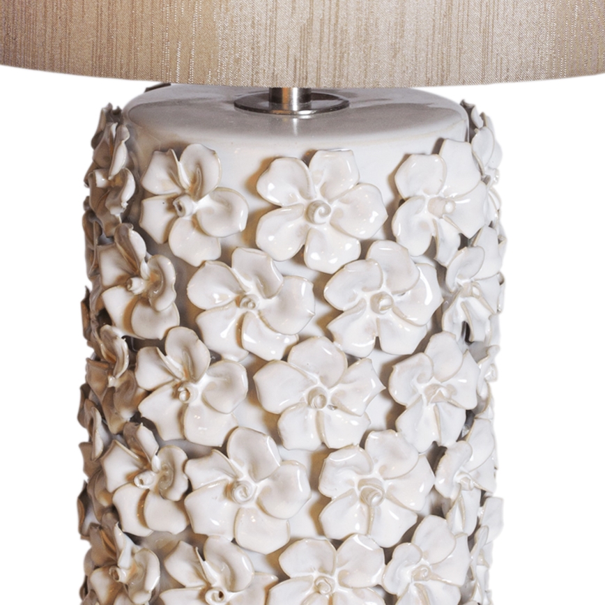ByRydens - Stolná lampa FIORE 1xE27/5W/230V krémová