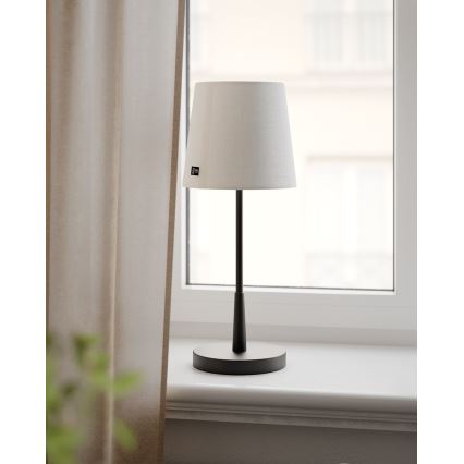 ByRydens - Stolná lampa LUMI 1xE27/8W/230V biela/čierna 48,5 cm