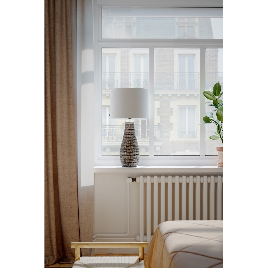 ByRydens - Stolná lampa BARTHA 1xE27/8W/230V béžová