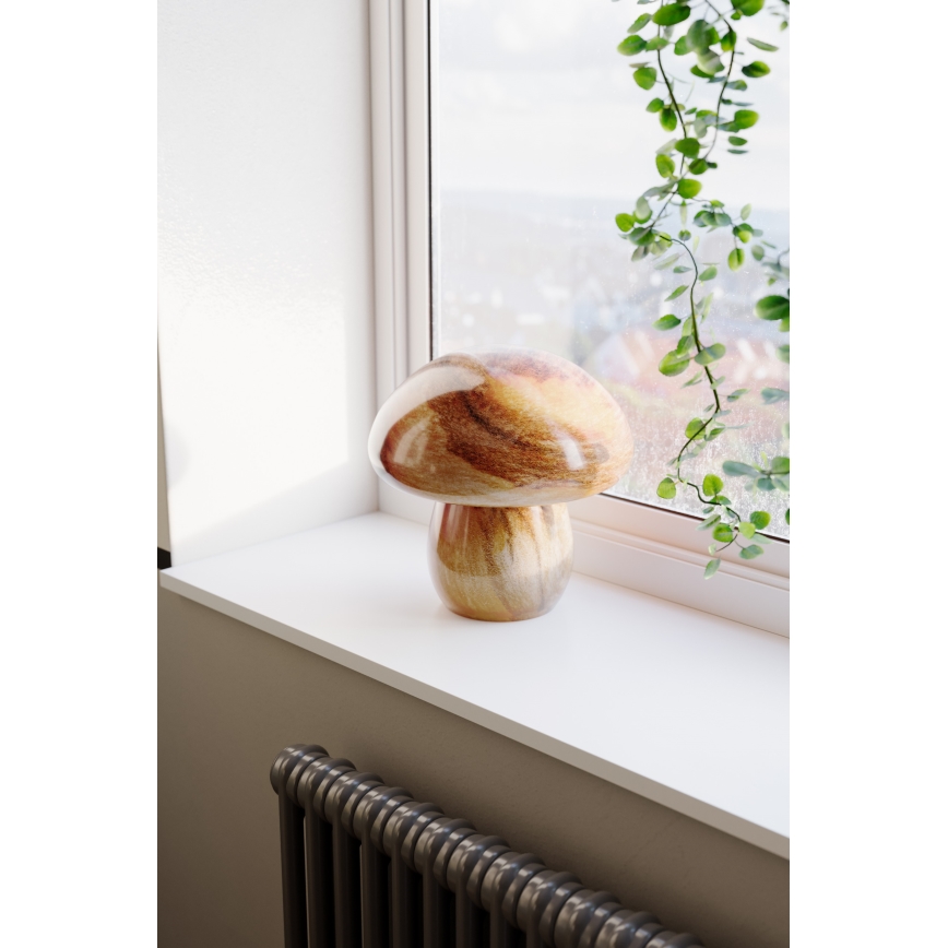 ByRydens - Stolná lampa MIRA MUSHROOM 1xE27/8W/230V hnedá