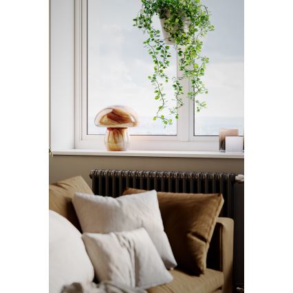 ByRydens - Stolná lampa MIRA MUSHROOM 1xE27/8W/230V hnedá