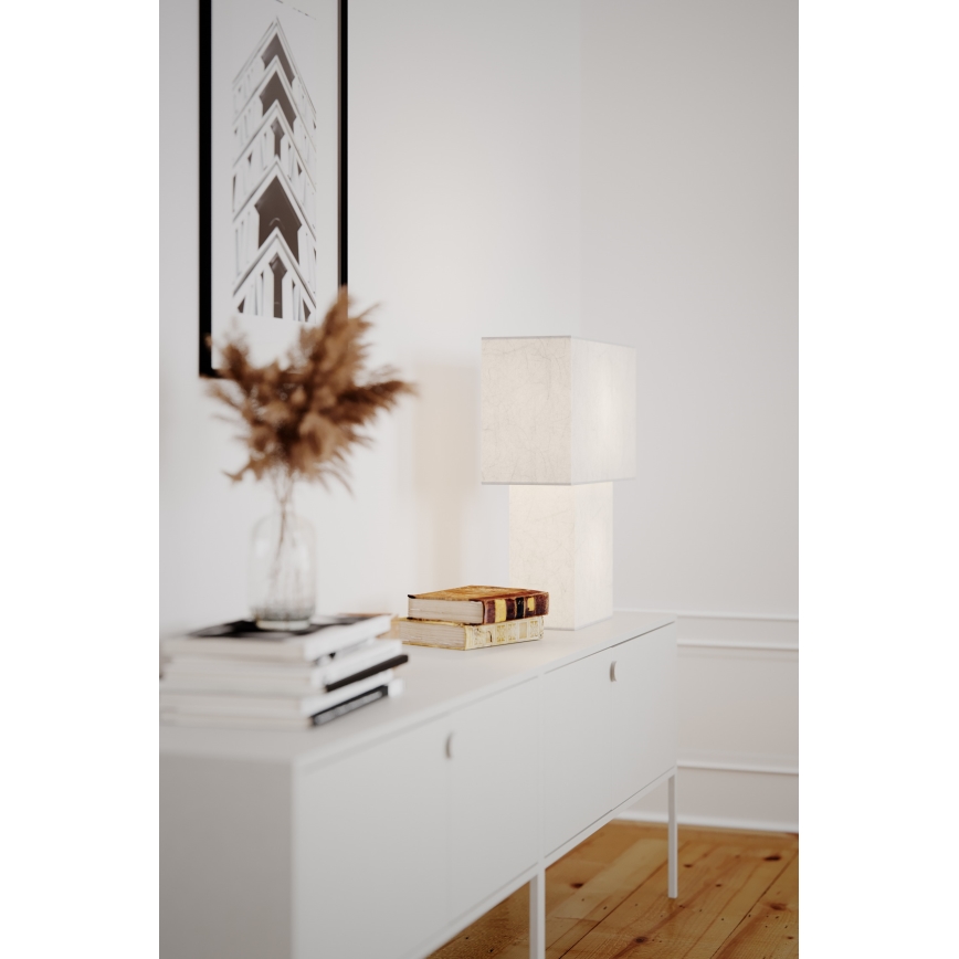 ByRydens - Stolná lampa iSQUARE 1xE27/8W/230V biela