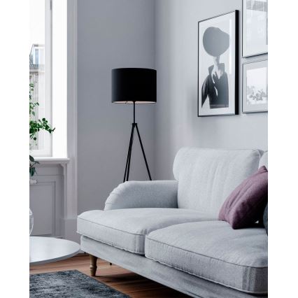 ByRydens - Stojacia lampa RINA 1xE27/5W/230V čierna