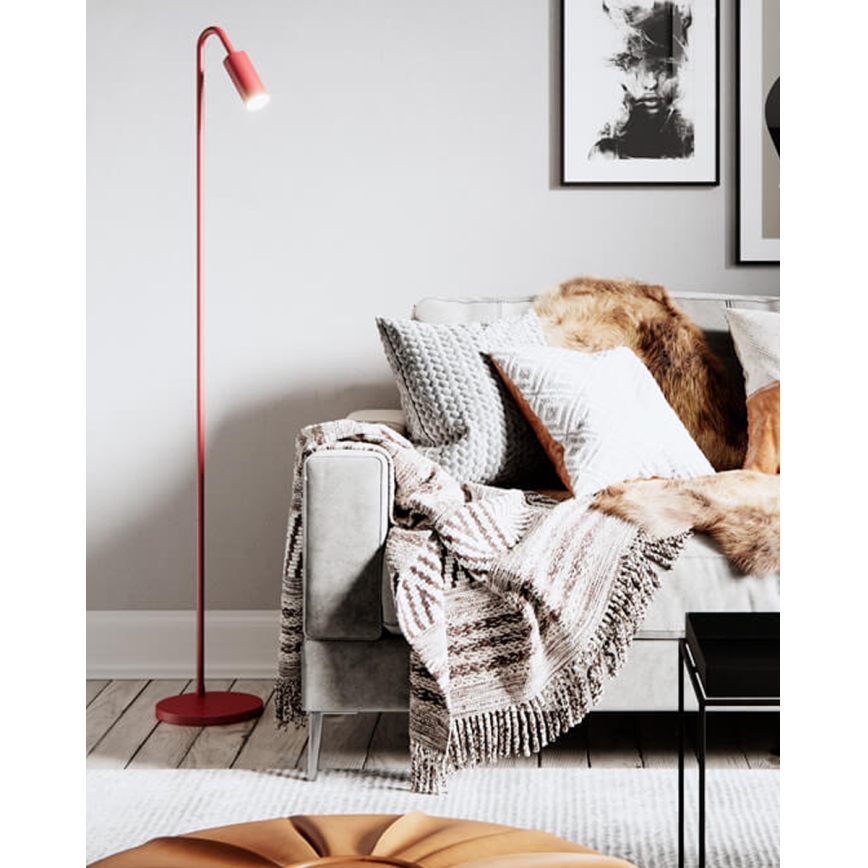 ByRydens - Stojacia lampa CURVE 1xGU10/7W/230V červená