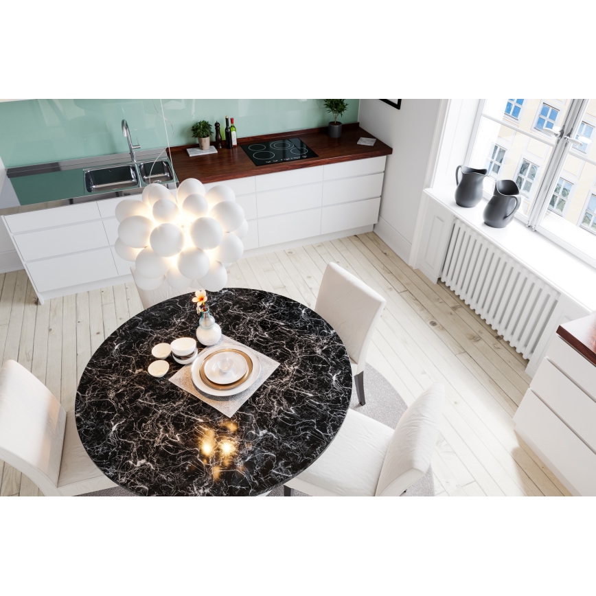 ByRydens - Luster na lanku GROSS 8xG9/4W/230V biela pr. 50 cm