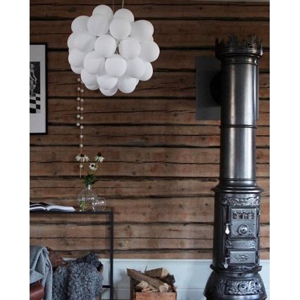 ByRydens - Luster na lanku GROSS 8xG9/4W/230V biela pr. 50 cm