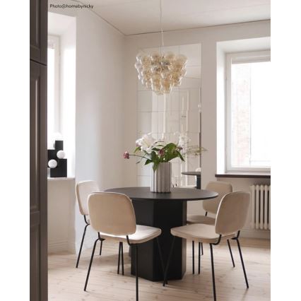 ByRydens - Luster na lanku GROSS 8xG9/4W/230V dymová/hnedá pr. 50 cm
