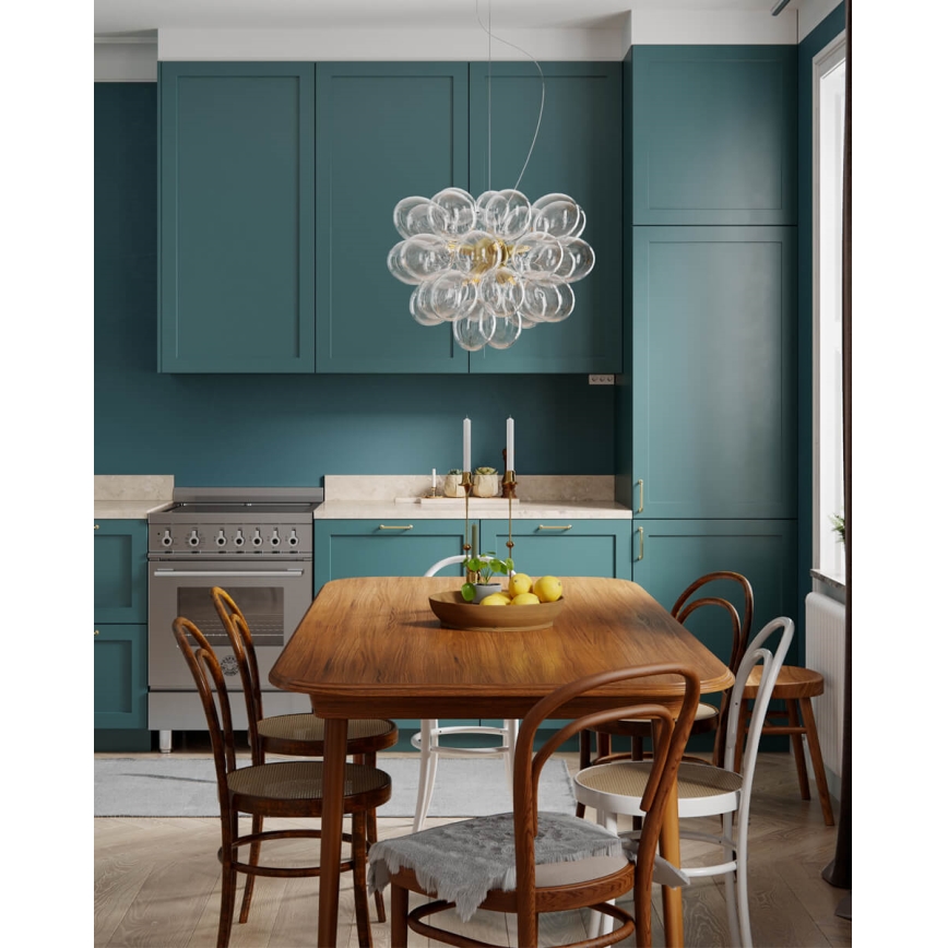 ByRydens - Luster na lanku GROSS 8xG9/5W/230V číry