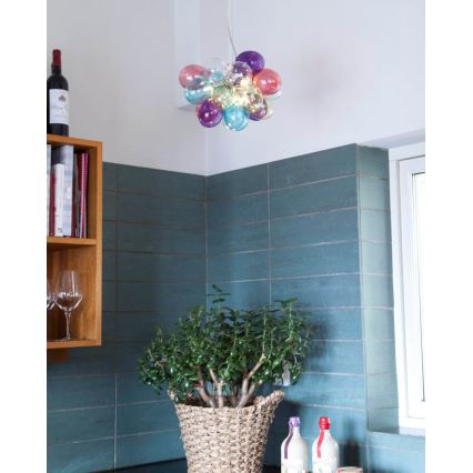 ByRydens - Luster na lanku GROSS 3xG9/5W/230V pestrofarebná pr. 30 cm