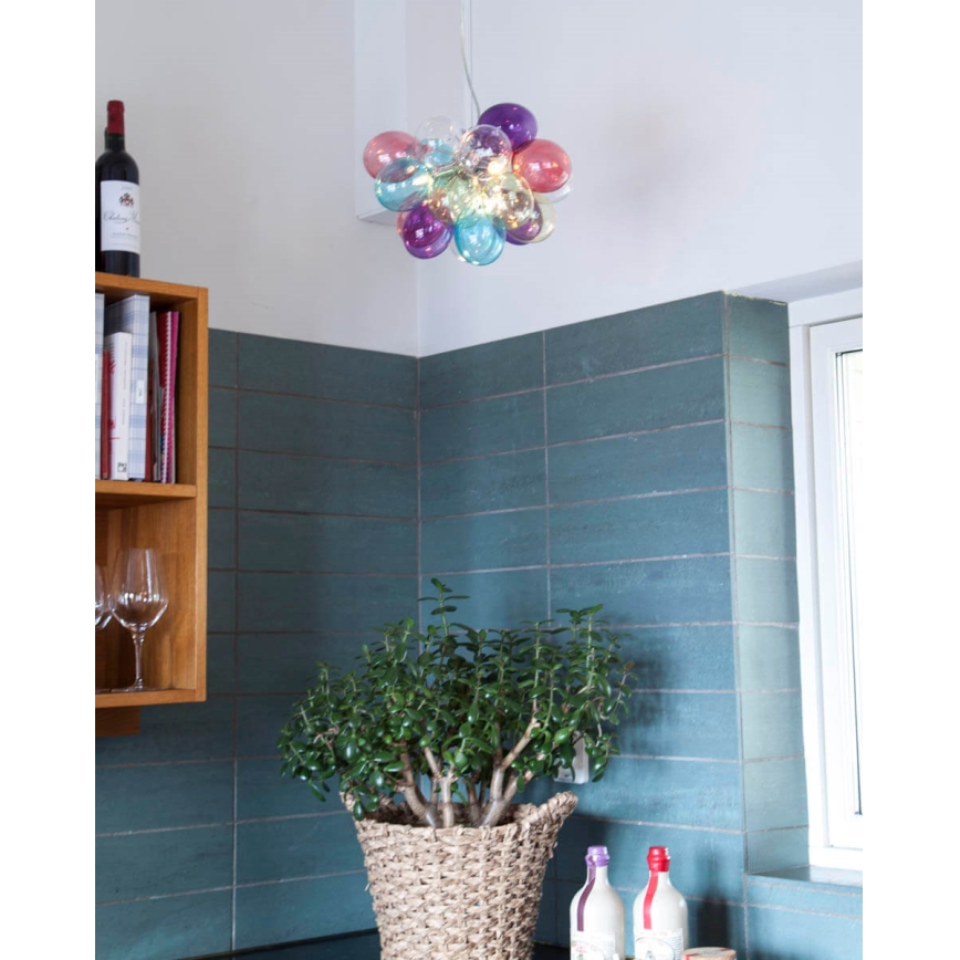 ByRydens - Luster na lanku GROSS 3xG9/5W/230V pestrofarebná pr. 30 cm