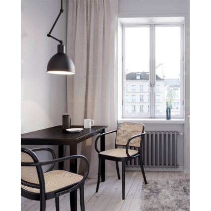 ByRydens - Luster na tyči BAZÁR 1xE27/5W/230V čierna