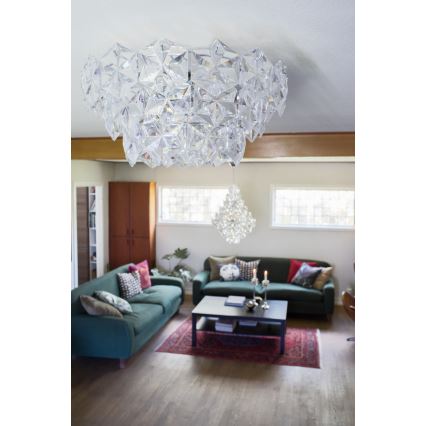 ByRydens - Stropné svietidlo MONARQUE 3xE27/5W/230V číra pr. 51 cm