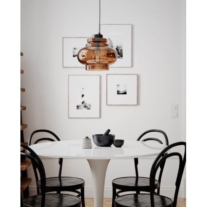 ByRydens - Závesné svietidlo na lanku DOLORES 1xE27/5W/230V