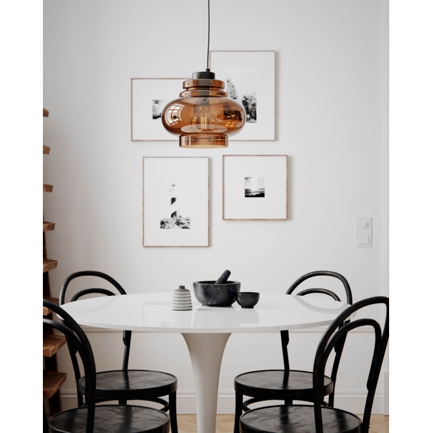 ByRydens - Závesné svietidlo na lanku DOLORES 1xE27/5W/230V