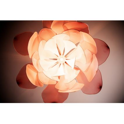 ByRydens - Luster na lanku LOU LOU 1xE27/5W/230V ružová pr. 80 cm