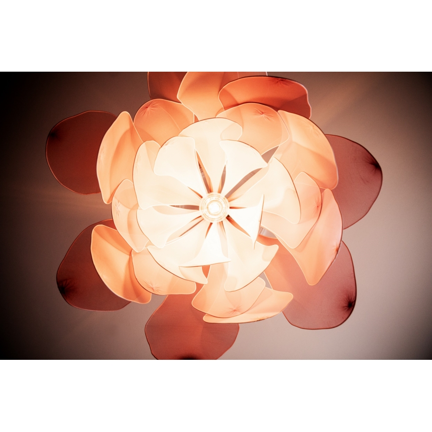ByRydens - Luster na lanku LOU LOU 1xE27/5W/230V ružová pr. 80 cm