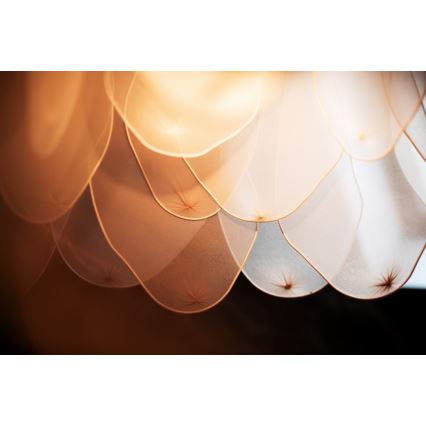 ByRydens - Luster na lanku LOU LOU 1xE27/5W/230V béžová pr. 80 cm