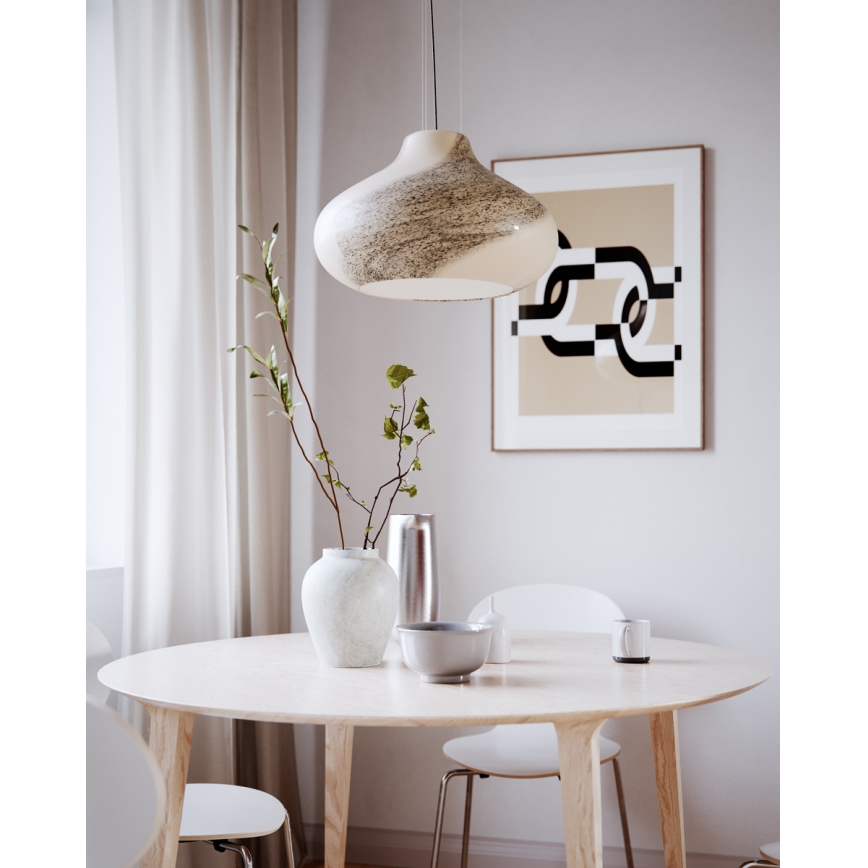 ByRydens - Luster na lanku MIRA 1xE27/5W/230V hnedá