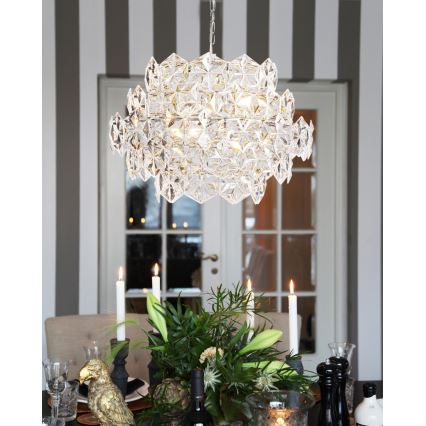 ByRydens - Luster na reťazi MONARQUE MINI 3xE14/8W/230V číry