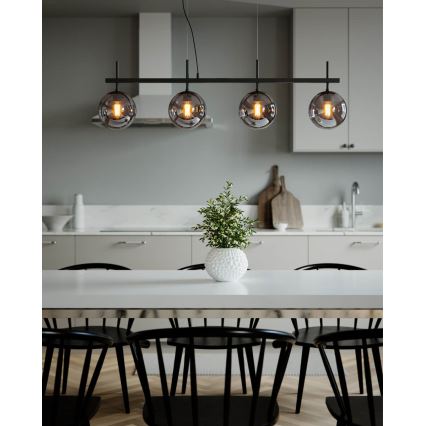 ByRydens - Závesný luster na lanku BOYLE 4xE27/8W/230V