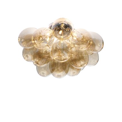 ByRydens - Stropné svietidlo GROSS 6xG9/8W/230V dymové/hnedé priemer 70 cm