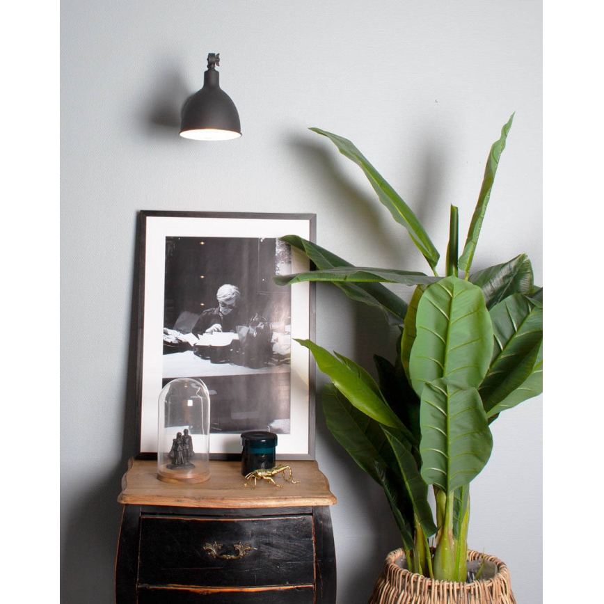 ByRydens - Nástenná lampa BAZAR MINI 1xE27/5W/230V čierna