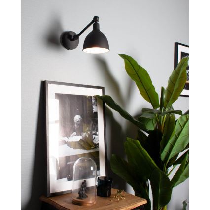 ByRydens - Nástenná lampa BAZAR MINI 1xE27/5W/230V čierna