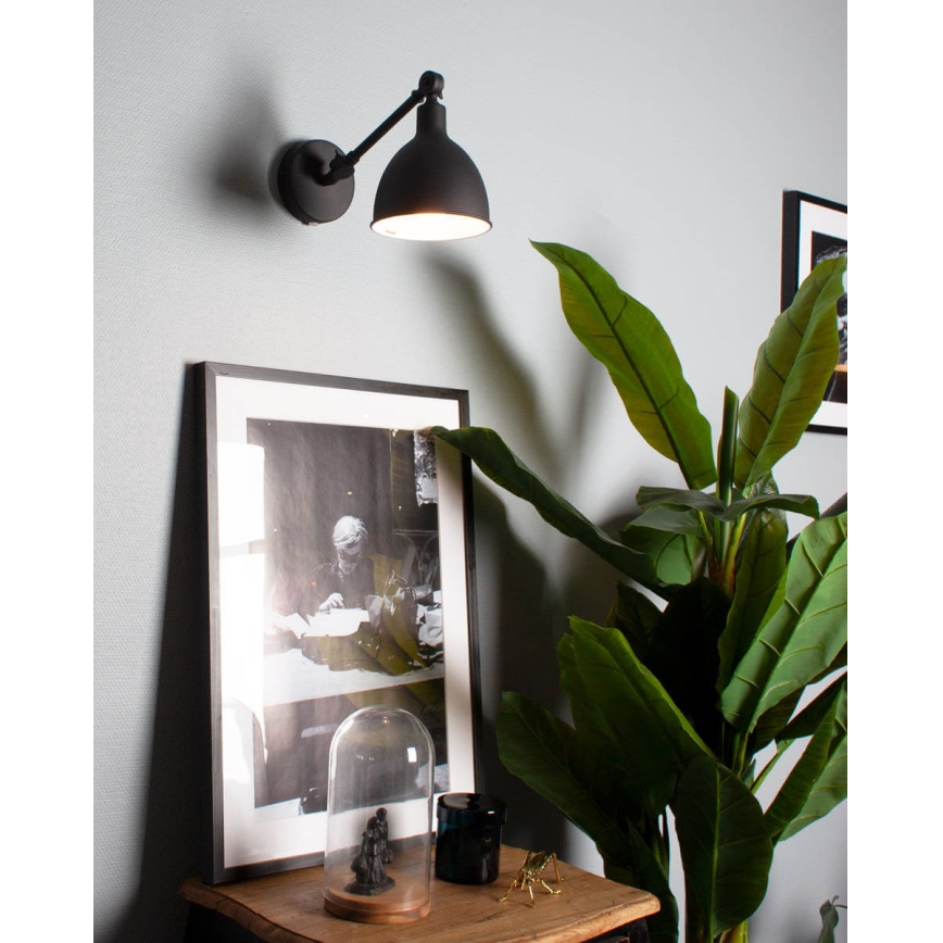 ByRydens - Nástenná lampa BAZAR MINI 1xE27/5W/230V čierna