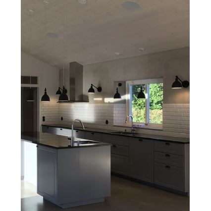 ByRydens - Nástenná lampa BAZAR MINI 1xE27/5W/230V čierna