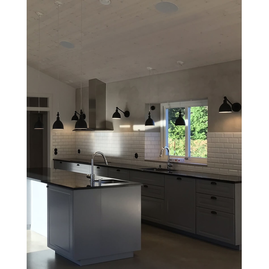 ByRydens - Nástenná lampa BAZAR MINI 1xE27/5W/230V čierna