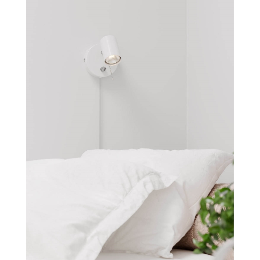 ByRydens - Stmievateľné nástenné bodové svietidlo CORRECT 1xGU10/7W/230V biela