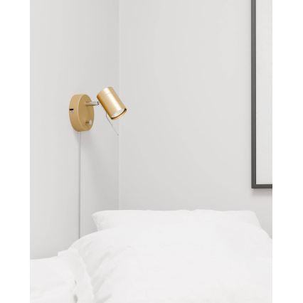 ByRydens - Stmievateľné nástenné bodové svietidlo CORRECT 1xGU10/7W/230V zlatá