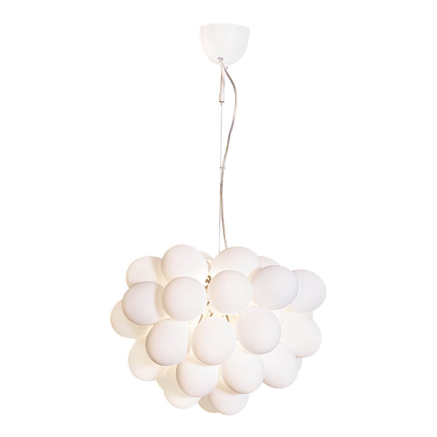 ByRydens - Luster na lanku GROSS 8xG9/4W/230V biela pr. 50 cm