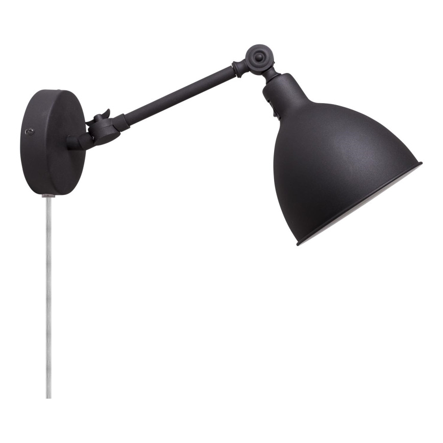 ByRydens - Nástenná lampa BAZAR MINI 1xE27/5W/230V čierna