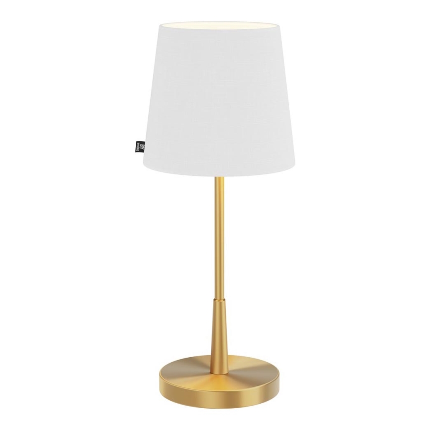 ByRydens - Stolná lampa LUMI 1xE27/8W/230V biela/zlatá 48,5 cm
