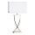 ByRydens - Stolová lampa OMEGA 1xE27/5W/230V biela/mosadz