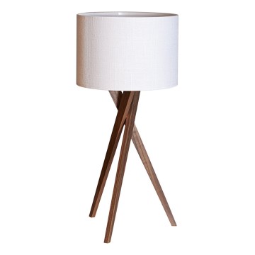 ByRydens - Stolová lampa VEGA 1xE27/8W/230V biela/orech