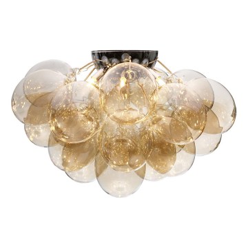 ByRydens - Stropné svietidlo GROSS 6xG9/8W/230V dymové/hnedé priemer 70 cm