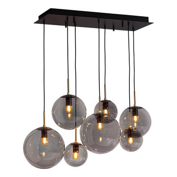 ByRydens - Závesný luster na lane LAURA 7xE27/8W/230V