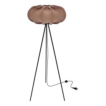 CAFEE 1xE27/40W/230V stojacia lampa, hnedá/čierna