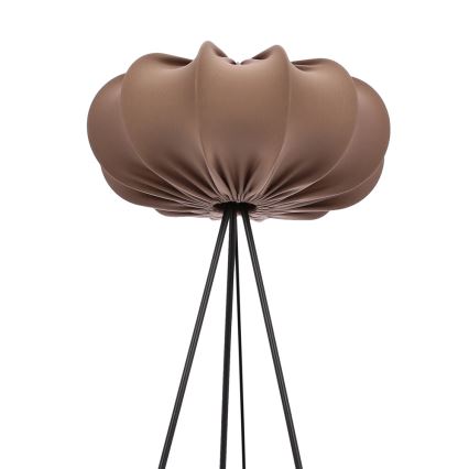 CAFEE 1xE27/40W/230V stojacia lampa, hnedá/čierna