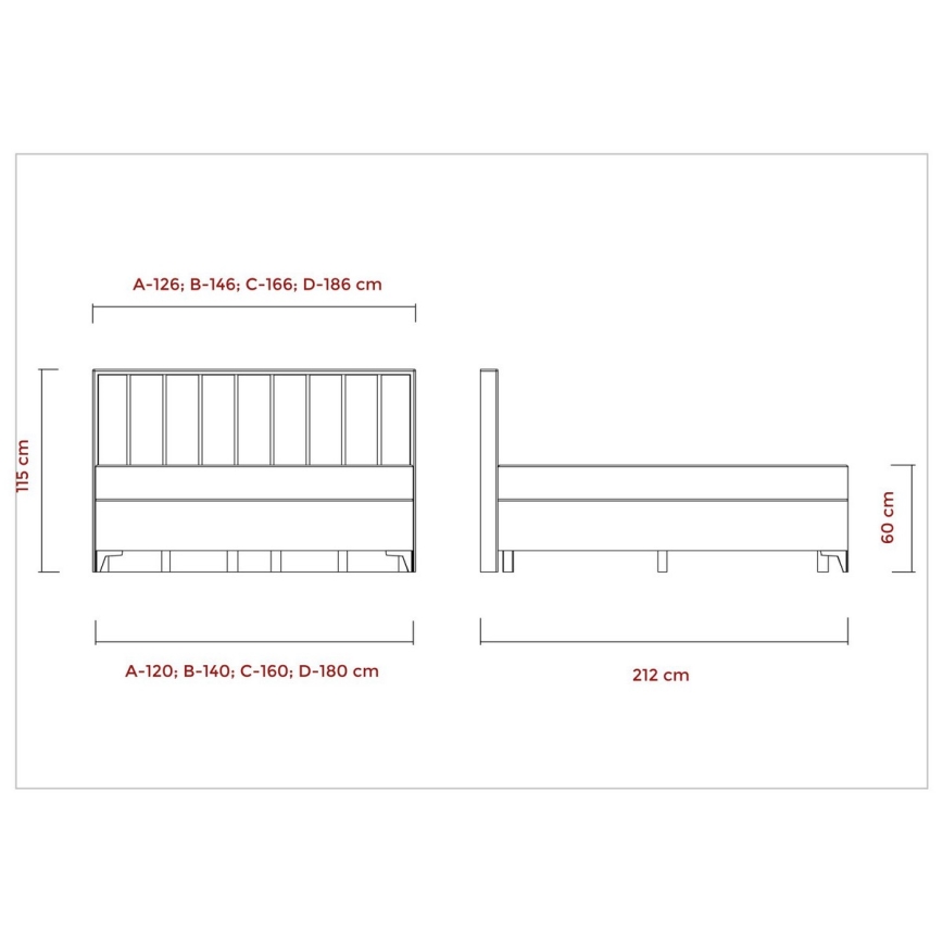 Čalúnená posteľ s matracmi a topperom s úložným priestorom ALICIA 140x200 cm béžová