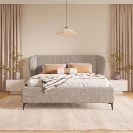Čalúnená posteľ bez matraca DALIA 160x200 cm šedá
