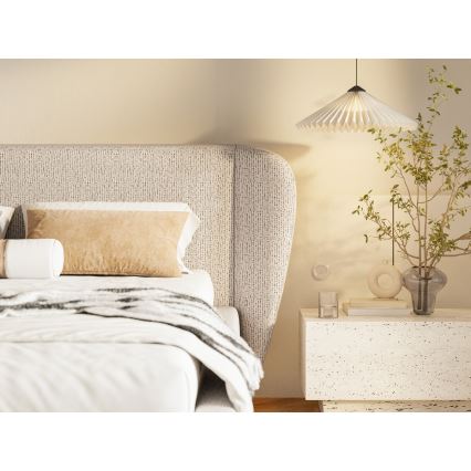 Čalúnená posteľ DALIA 160x200 cm, bez matraca, v elegantnom béžovom prevedení