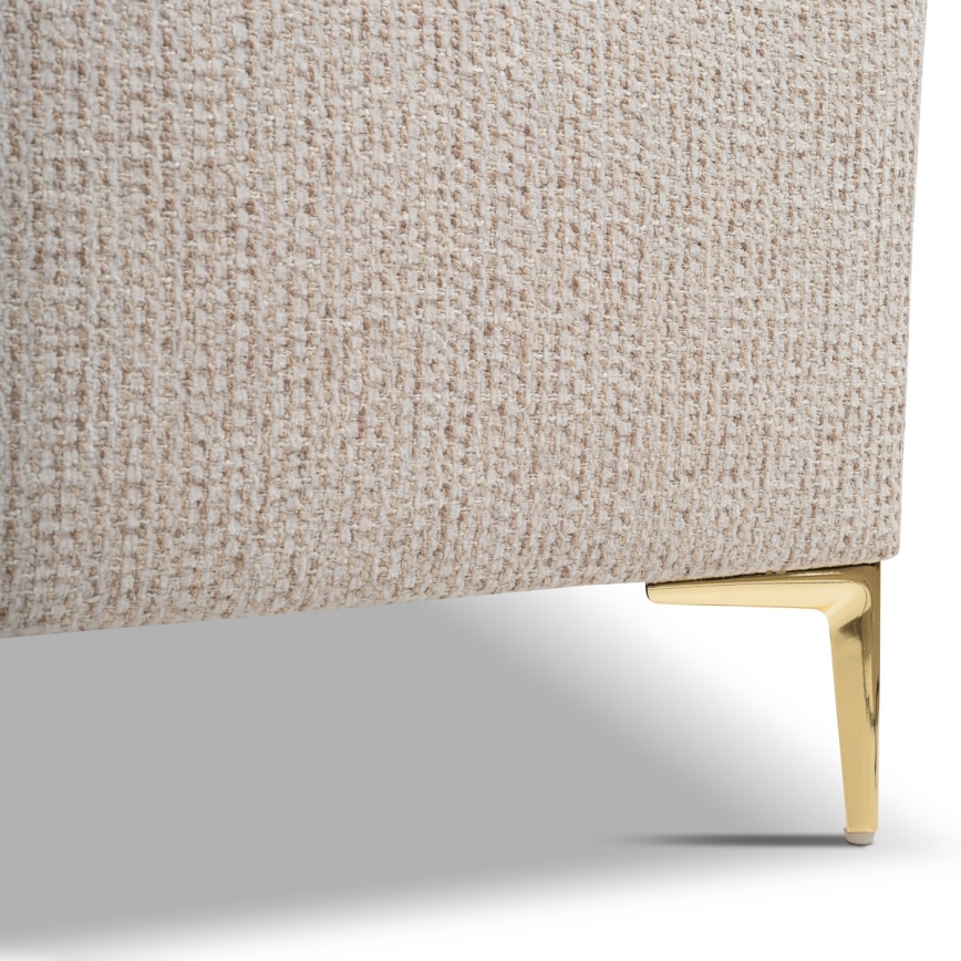 Čalúnená posteľ DALIA 160x200 cm, bez matraca, v elegantnom béžovom prevedení