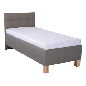 Čalúnená posteľ MARIA ONE s matracom a úložným priestorom 90x200 cm taupe