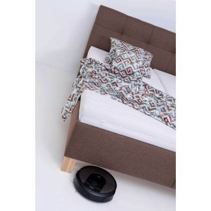 Čalúnená posteľ s matracom a úložným priestorom MARIA 180x200 cm hnedá