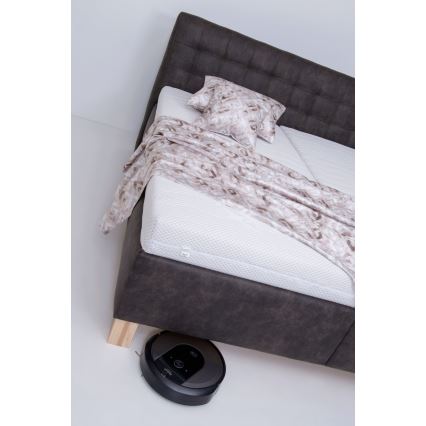 Čalúnená posteľ s matracom a úložným priestorom VIOLET 180x200 cm tmavosivá